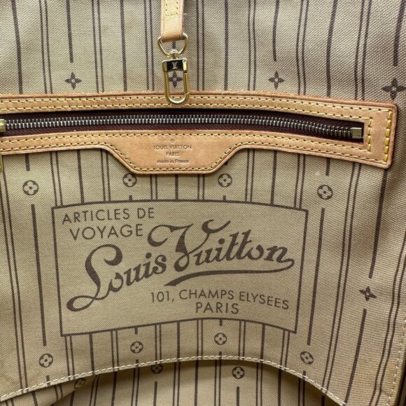 LOUIS VUITTON Brown Monogram Neverfull MM Tote Bag - Picture 14 of 15